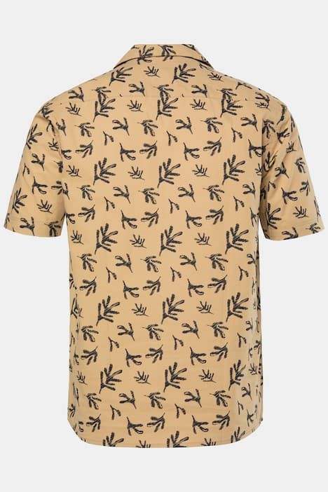 Chemise JP 1880 à manches courtes, col cubain et imprimé all-over, coupe Cuba-Fit - jusqu'au 8 XL