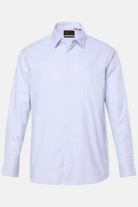 Chemise de ville JP 1880 collection Business, motif à carreaux, manches longues et col Kent, coupe Comfort Fit - jusqu'au 8 XL