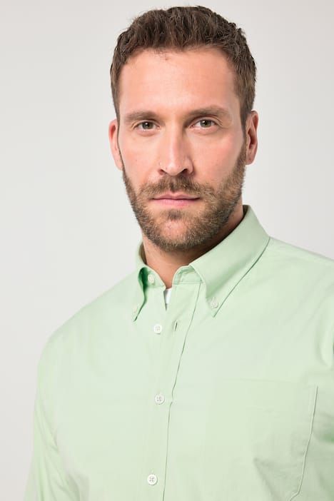 Chemise JP 1880 avec finition FLEXNAMIC®, manches longues et col à pointes boutonnées, coupe Modern Fit