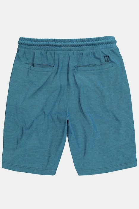 Bermuda JP 1880 en piqué TwoTone (ton sur ton), taille élastique, coupe Relaxed Fit - jusqu'au 8 XL