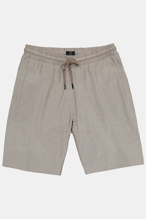 Bermuda JP 1880 en piqué TwoTone (ton sur ton), taille élastique, coupe Relaxed Fit - jusqu'au 8 XL