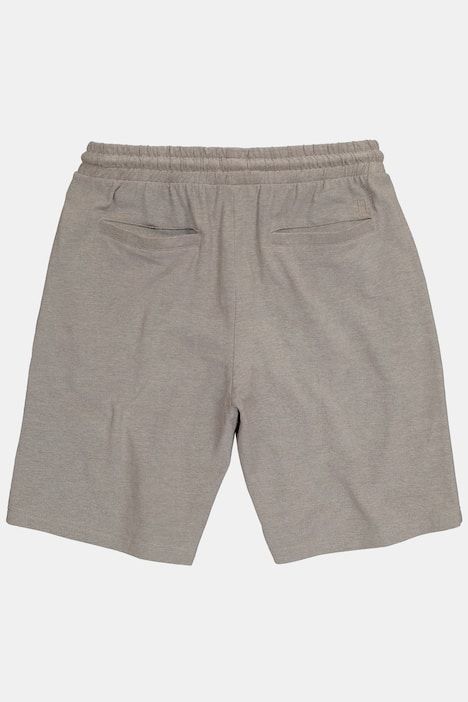 Bermuda JP 1880 en piqué TwoTone (ton sur ton), taille élastique, coupe Relaxed Fit - jusqu'au 8 XL