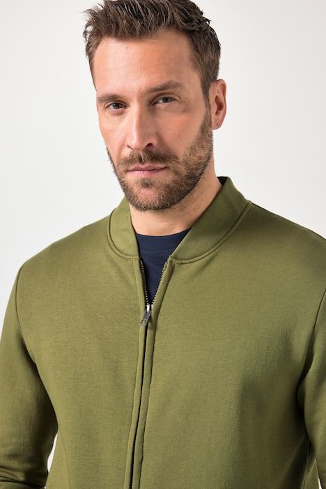 Veste en molleton JP 1880, col blouson Teddy et fermeture zippée- jusqu'au 8 XL