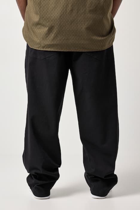Pantalon STHUGE en sergé, 5 poches, coupe Baggy Fit ultra-large - jusqu'à la taille 74