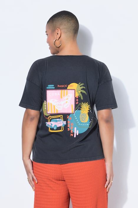 T-shirt oversize, style vintage et imprimés