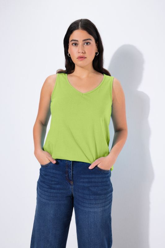 Débardeur coupe Classic Fit, bretelles larges et décolleté en V