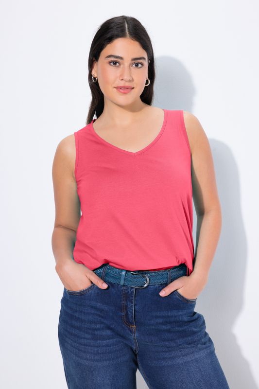 Débardeur coupe Classic Fit, bretelles larges et décolleté en V