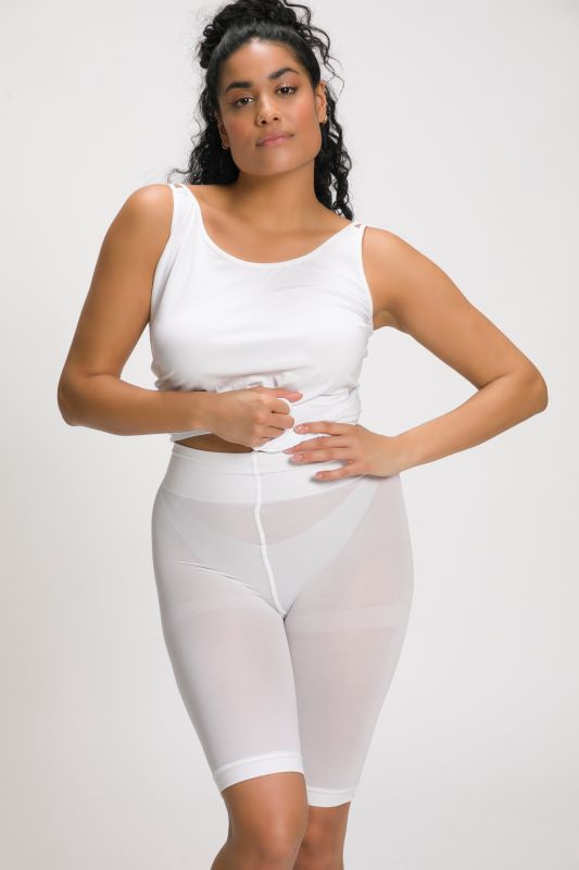 Cycliste, 80 deniers. Protège des cuisses contre les frottements, longueur aux genoux.