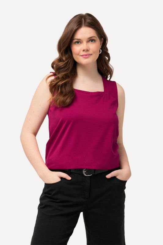 Top long Classic à décolleté carré, sans manches