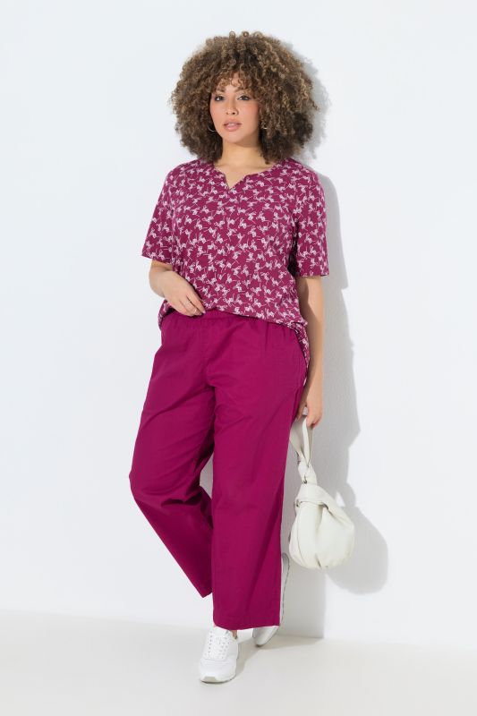Pantalon 7/8 Ruby avec genoux préformés, jambes droites et taille élastique