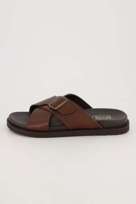 Mules pour homme Camel Active, cuir véritable