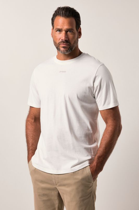 T-shirt JP 1880 à manches courtes, col rond et logo en relief - jusqu'au 8 XL