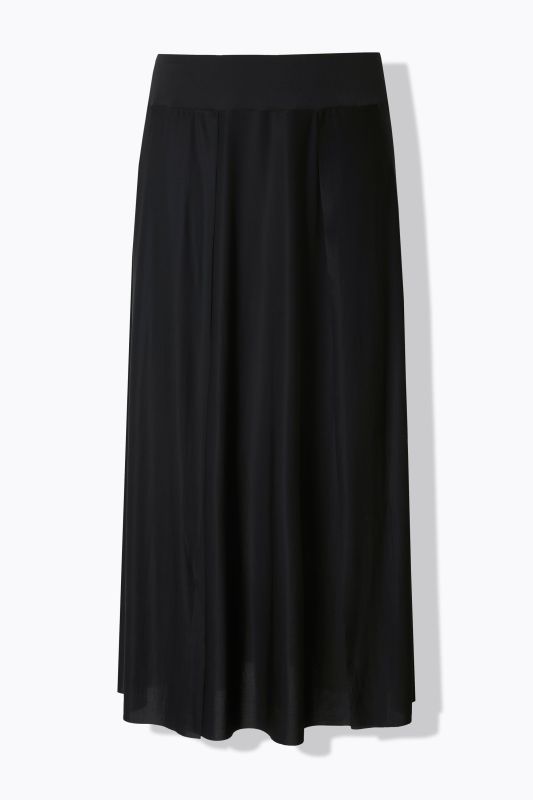 Jupe maxi extensible, taille élastique et bandes qui se chevauchent