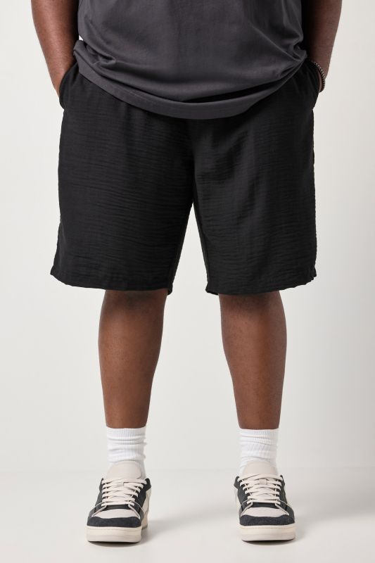 Bermuda STHUGE en mousseline, taille élastique, coupe Relaxed Fit - jusqu'au 8 XL