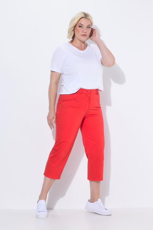 Jean Mony 7/8, taille élastique, poches zippées