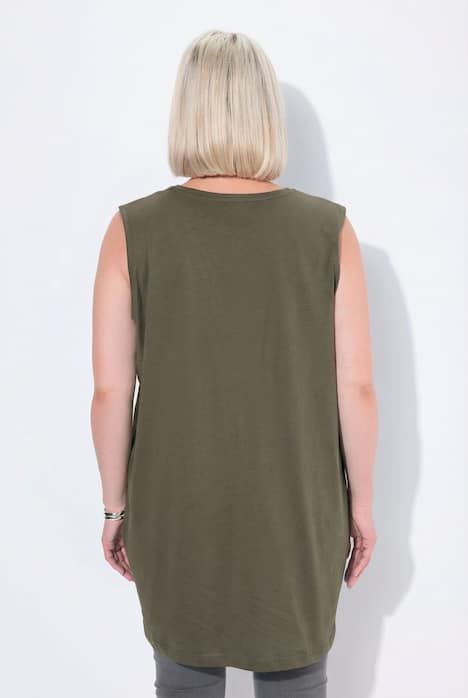 Débardeur en coton. Coupe Relaxed à encolure V