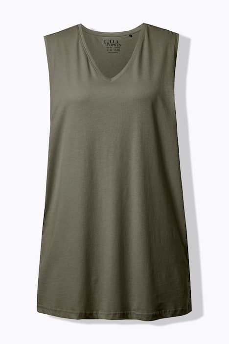 Débardeur en coton. Coupe Relaxed à encolure V