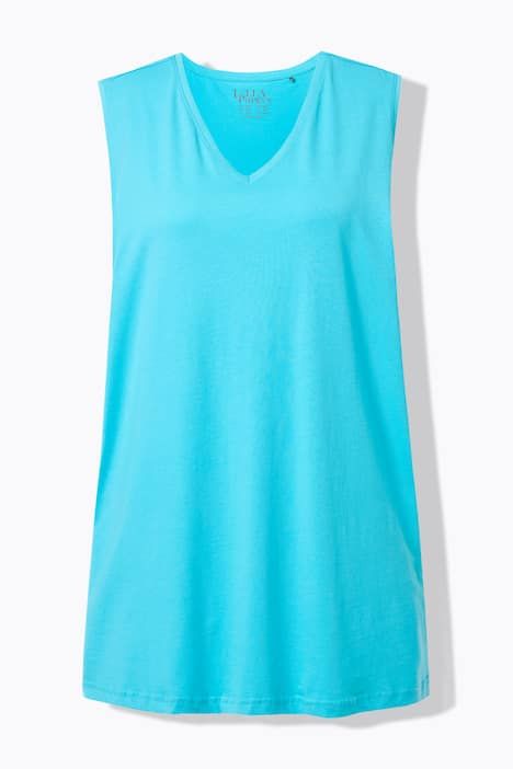 Débardeur en coton. Coupe Relaxed à encolure V