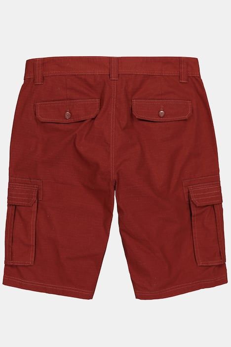 Bermuda cargo 6 poches, jambe droite, coupe Regular Fit