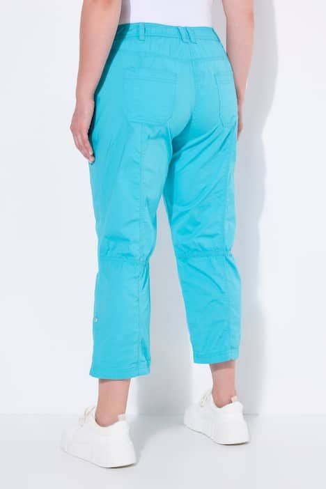 Pantalon cargo 7/8. Taille confortable, Attaches
