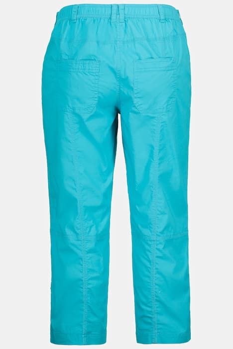 Pantalon cargo 7/8. Taille confortable, Attaches