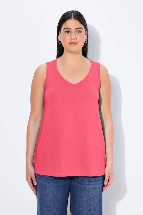 Débardeur coupe Classic Fit, bretelles larges et décolleté en V