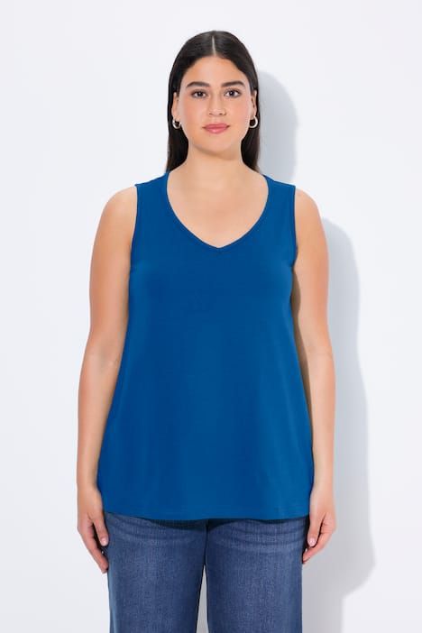 Débardeur coupe Classic Fit, bretelles larges et décolleté en V