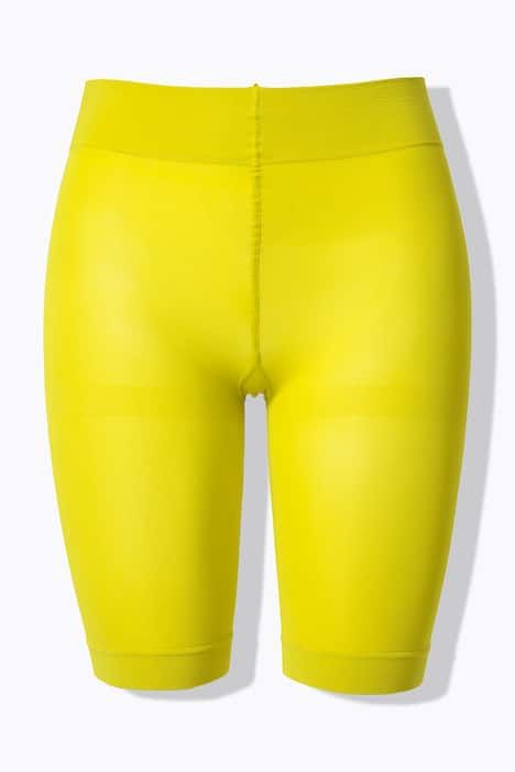 Cycliste, 80 deniers. Protège des cuisses contre les frottements, longueur aux genoux.