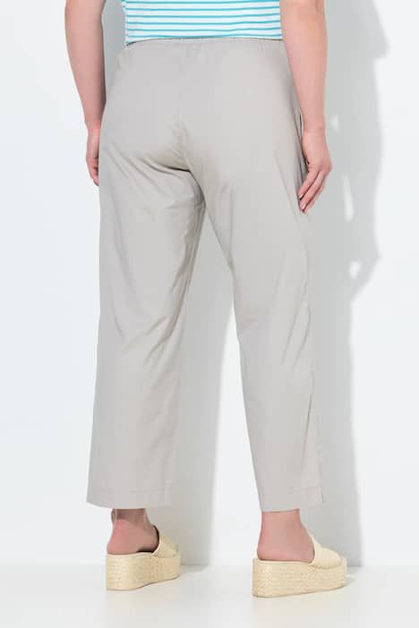 Pantalon chino Ruby 7/8 - taille élastique, jambe droite et large