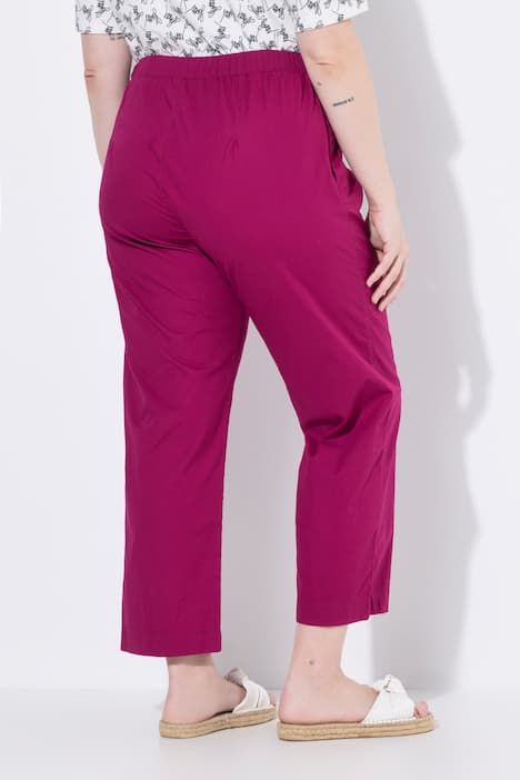 Pantalon chino Ruby 7/8 - taille élastique, jambe droite et large
