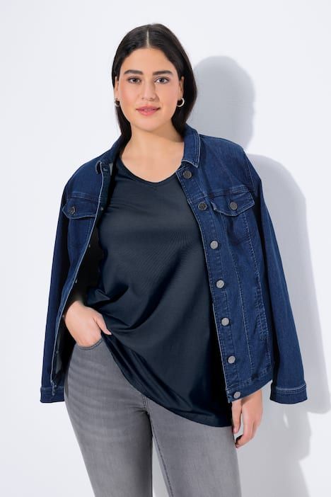 Débardeur à col V, coupe évasée et bretelles larges