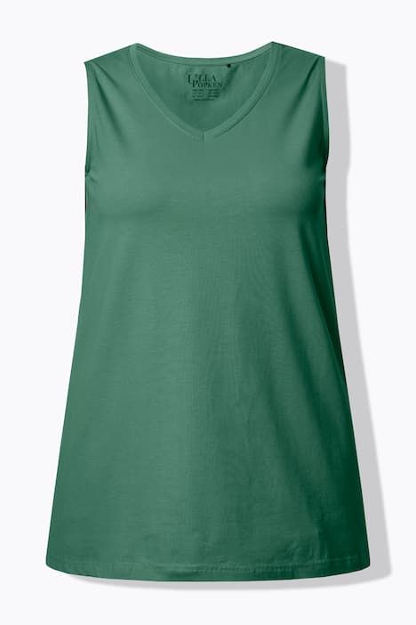 Débardeur à col V, coupe évasée et bretelles larges