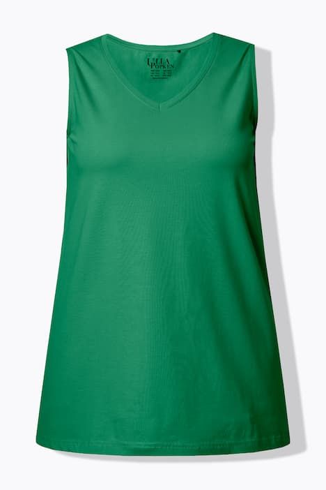 Débardeur à col V, coupe évasée et bretelles larges