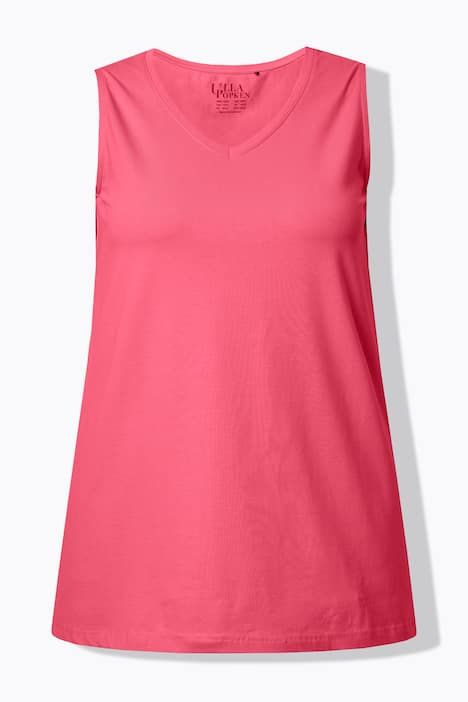 Débardeur à col V, coupe évasée et bretelles larges