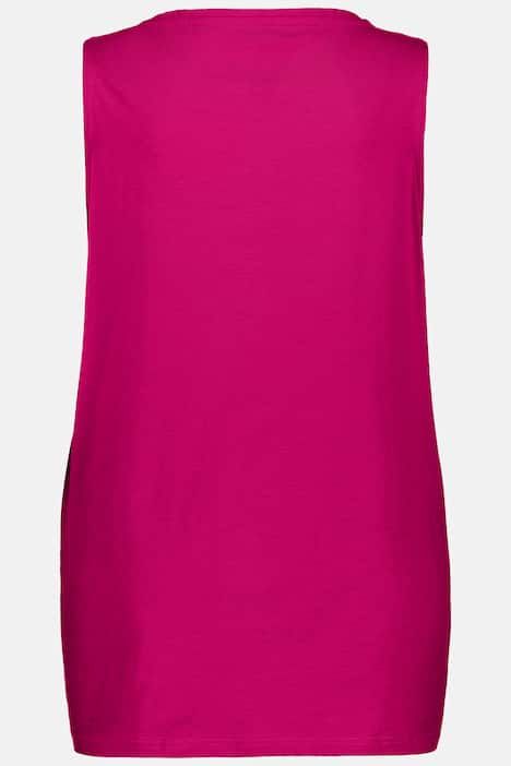 Débardeur à col V, coupe évasée et bretelles larges