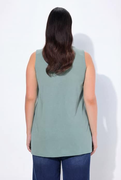 Top long Classic à décolleté carré, sans manches