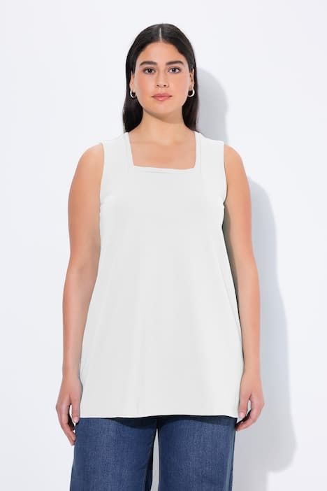 Top long Classic à décolleté carré, sans manches