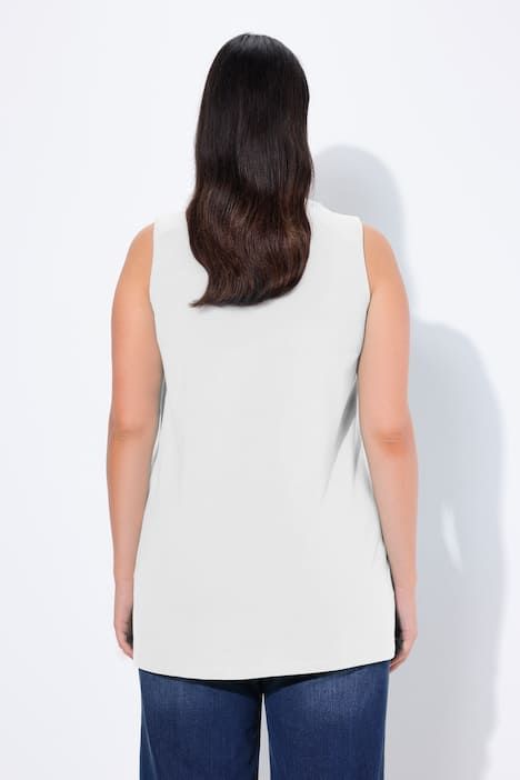 Top long Classic à décolleté carré, sans manches