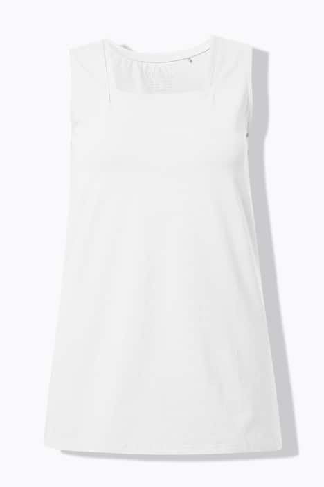 Top long Classic à décolleté carré, sans manches