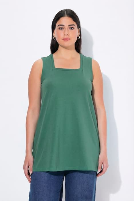 Top long Classic à décolleté carré, sans manches