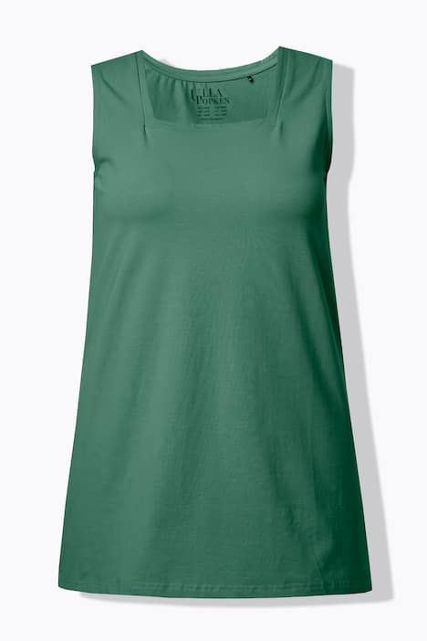 Top long Classic à décolleté carré, sans manches