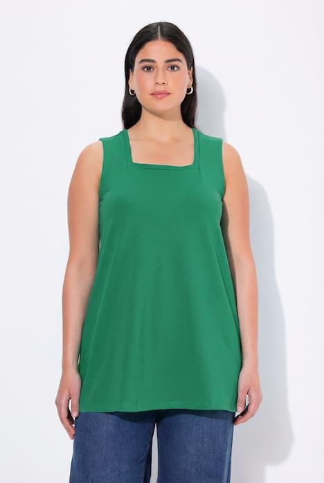 Top long Classic à décolleté carré, sans manches