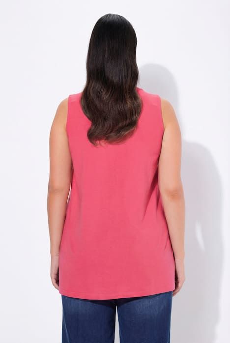 Top long Classic à décolleté carré, sans manches