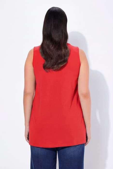 Top long Classic à décolleté carré, sans manches