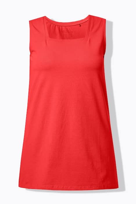 Top long Classic à décolleté carré, sans manches