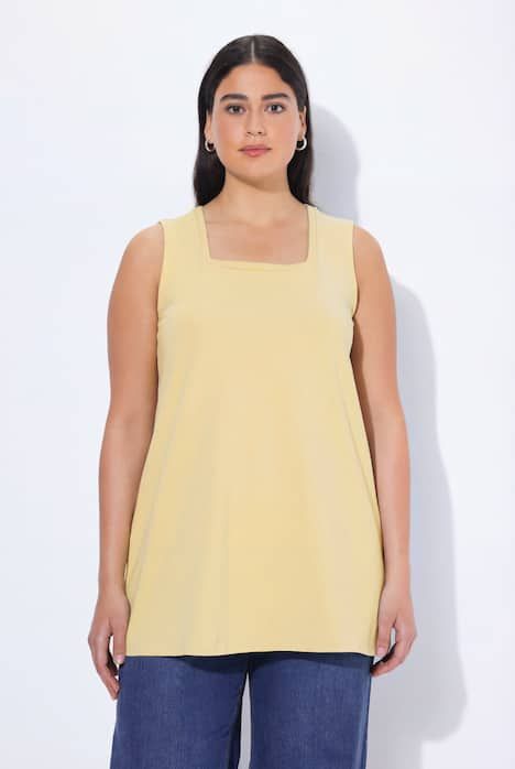 Top long Classic à décolleté carré, sans manches