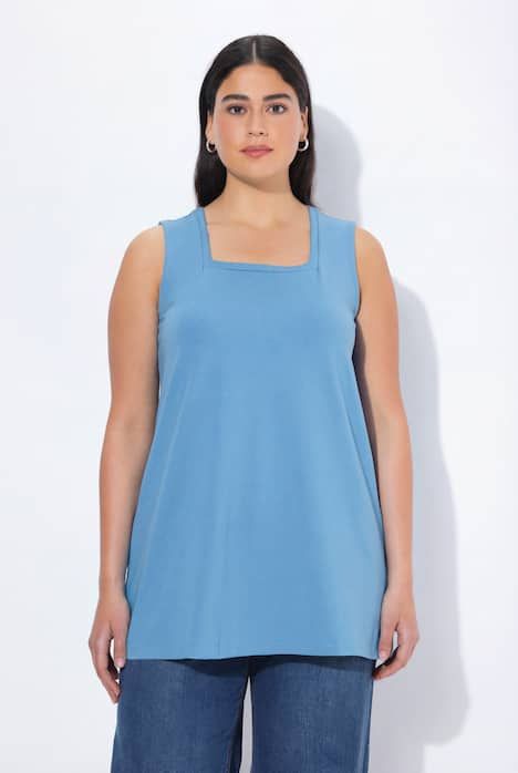 Top long Classic à décolleté carré, sans manches