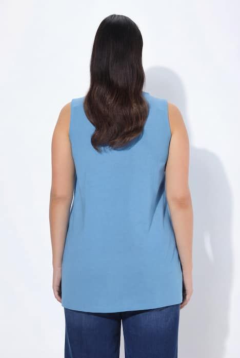 Top long Classic à décolleté carré, sans manches