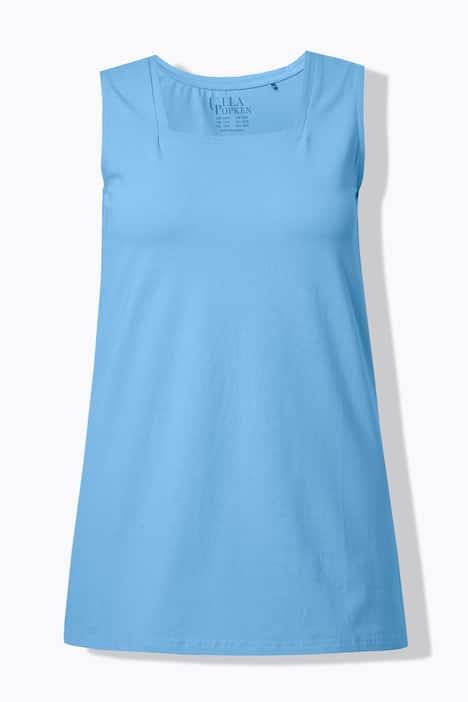 Top long Classic à décolleté carré, sans manches