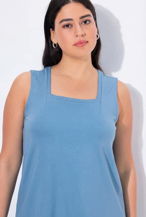 Top long Classic à décolleté carré, sans manches